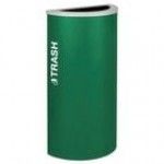 Ex-Cell Kaiser RC-KDHR-T EGX Kaleidoscope Collection Emerald Texture 8 Gallon Customizable Half Round Trash Can Ex-Cell Kaiser RC-KDHR-T EGX Kaleidoscope Collection Emerald Texture 8 Gallon Customizable Half Round Trash Can