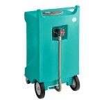 PourAway Cadet 456808 30 Gallon Turquoise HDPE Rectangular Liquids Disposal Receptacle