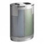 Lancaster Table & Seating 32 Gallon Stainless Steel Elliptical Two-Stream Decorative Trash Can with Trash and Recycle Openings Lancaster Table & Seating 32 Gallon Stainless Steel Elliptical Two-Stream Decorative Trash Can with Trash and Recycle Openings