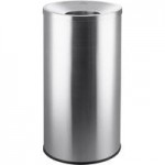 Lancaster Table & Seating 32 Gallon Stainless Steel Elliptical Two-Stream Decorative Trash Can with Trash and Recycle Openings Lancaster Table & Seating 32 Gallon Stainless Steel Elliptical Two-Stream Decorative Trash Can with Trash and Recycle Openings