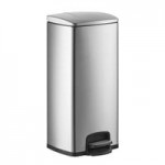 Lancaster Table & Seating 32 Gallon Stainless Steel Elliptical Two-Stream Decorative Trash Can with Trash and Recycle Openings Lancaster Table & Seating 32 Gallon Stainless Steel Elliptical Two-Stream Decorative Trash Can with Trash and Recycle Openings