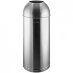 Lancaster Table & Seating 32 Gallon Stainless Steel Elliptical Two-Stream Decorative Trash Can with Trash and Recycle Openings Lancaster Table & Seating 32 Gallon Stainless Steel Elliptical Two-Stream Decorative Trash Can with Trash and Recycle Openings