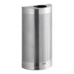Rubbermaid® FGSH12SSPL Silhouettes Stainless Steel Designer Half Round Trash Can - 12 Gallon Rubbermaid® FGSH12SSPL Silhouettes Stainless Steel Designer Half Round Trash Can - 12 Gallon