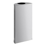Rubbermaid® FGSH12SSPL Silhouettes Stainless Steel Designer Half Round Trash Can - 12 Gallon Rubbermaid® FGSH12SSPL Silhouettes Stainless Steel Designer Half Round Trash Can - 12 Gallon