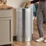 Rubbermaid® FGSH12SSPL Silhouettes Stainless Steel Designer Half Round Trash Can - 12 Gallon Rubbermaid® FGSH12SSPL Silhouettes Stainless Steel Designer Half Round Trash Can - 12 Gallon