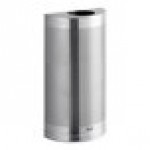 Rubbermaid® FGSH12SSPL Silhouettes Stainless Steel Designer Half Round Trash Can - 12 Gallon Rubbermaid® FGSH12SSPL Silhouettes Stainless Steel Designer Half Round Trash Can - 12 Gallon