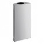 Rubbermaid® FGSH12SSPL Silhouettes Stainless Steel Designer Half Round Trash Can - 12 Gallon Rubbermaid® FGSH12SSPL Silhouettes Stainless Steel Designer Half Round Trash Can - 12 Gallon