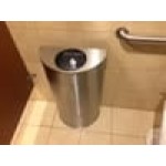 Rubbermaid® FGSH12SSPL Silhouettes Stainless Steel Designer Half Round Trash Can - 12 Gallon Rubbermaid® FGSH12SSPL Silhouettes Stainless Steel Designer Half Round Trash Can - 12 Gallon