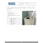 Lavex 21 Gallon Beige Corner Round Rim Top Trash Can Lid