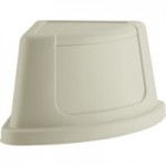 Lavex 21 Gallon Beige Corner Round Rim Top Trash Can Lid