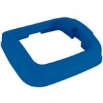 Toter ST35BLKT Slimline Blue 35 Gallon Square Trash Can with Square Dome Lid Toter ST35BLKT Slimline Blue 35 Gallon Square Trash Can with Square Dome Lid