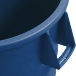 Carlisle 84102014 Bronco 20 Gallon Blue Round Trash Can Carlisle 84102014 Bronco 20 Gallon Blue Round Trash Can