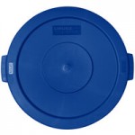 Carlisle 84102014 Bronco 20 Gallon Blue Round Trash Can Carlisle 84102014 Bronco 20 Gallon Blue Round Trash Can