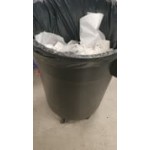 Carlisle 84102014 Bronco 20 Gallon Blue Round Trash Can Carlisle 84102014 Bronco 20 Gallon Blue Round Trash Can