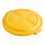 Lavex 32 Gallon Yellow Round Commercial Trash Can Lavex 32 Gallon Yellow Round Commercial Trash Can