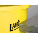 Lavex 32 Gallon Yellow Round Commercial Trash Can Lavex 32 Gallon Yellow Round Commercial Trash Can