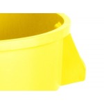 Lavex 32 Gallon Yellow Round Commercial Trash Can Lavex 32 Gallon Yellow Round Commercial Trash Can
