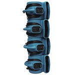 XPOWER P-260AT Freshen Aire Blue 4-Speed Compact Scented Air Mover with GFCI Power Outlets and Timer - 1/5 hp