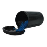 XPOWER P-260AT Freshen Aire Blue 4-Speed Compact Scented Air Mover with GFCI Power Outlets and Timer - 1/5 hp