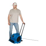 XPOWER P-830H-Blue 3-Speed Air Mover with Telescopic Handle and Wheels - 1 hp XPOWER P-830H-Blue 3-Speed Air Mover with Telescopic Handle and Wheels - 1 hp