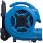 XPOWER P-830H-Blue 3-Speed Air Mover with Telescopic Handle and Wheels - 1 hp XPOWER P-830H-Blue 3-Speed Air Mover with Telescopic Handle and Wheels - 1 hp