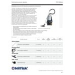Nilfisk GD 5 41600874 1.3 Gallon Cordless Backpack Vacuum with HEPA Filtration, Battery, Charger, and Tool Kit