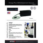 Atrix VACOMEGAH Omega Plus 1 Gallon Abatement Vacuum with HEPA Filtration and Tool Kit - 120V, 628W