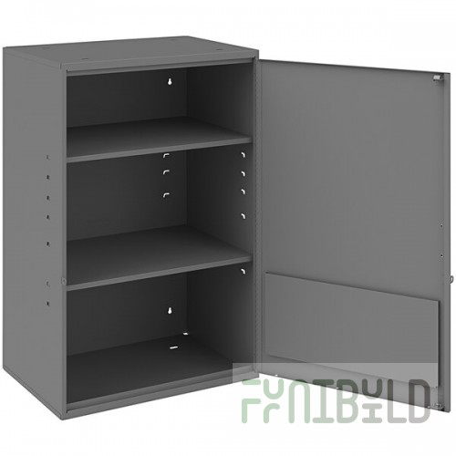 Durham Mfg 2-Shelf Steel Wall Mounted Storage Cabinet 056-95