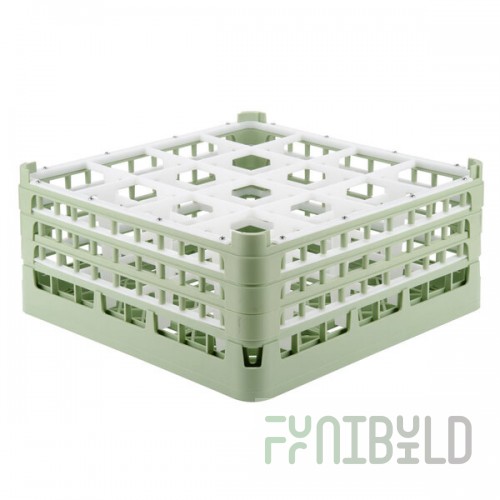 Vollrath 52720 Signature Full-Size Light Green 16-Compartment 7 1/8