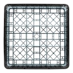 Noble Warewashing 9-Compartment Gray Full-Size Glass Rack with 1 Black Extender Noble Warewashing 9-Compartment Gray Full-Size Glass Rack with 1 Black Extender