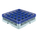 Noble Warewashing 25-Compartment Gray Full-Size Glass Rack with 1 Blue Extender Noble Warewashing 25-Compartment Gray Full-Size Glass Rack with 1 Blue Extender