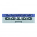 Noble Warewashing 25-Compartment Gray Full-Size Glass Rack with 1 Blue Extender Noble Warewashing 25-Compartment Gray Full-Size Glass Rack with 1 Blue Extender