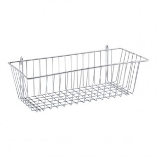 Metro H210C Chrome Storage Basket for Wire Shelving 17 3/8
