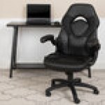 Flash Furniture CH-00095-BK-GG High-Back Black LeatherSoft Swivel Office Chair / Video Game Chair with Flip-Up Arms Flash Furniture CH-00095-BK-GG High-Back Black LeatherSoft Swivel Office Chair / Video Game Chair with Flip-Up Arms