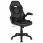 Flash Furniture CH-00095-BK-GG High-Back Black LeatherSoft Swivel Office Chair / Video Game Chair with Flip-Up Arms Flash Furniture CH-00095-BK-GG High-Back Black LeatherSoft Swivel Office Chair / Video Game Chair with Flip-Up Arms