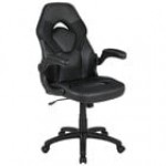 Flash Furniture CH-00095-BK-GG High-Back Black LeatherSoft Swivel Office Chair / Video Game Chair with Flip-Up Arms Flash Furniture CH-00095-BK-GG High-Back Black LeatherSoft Swivel Office Chair / Video Game Chair with Flip-Up Arms