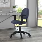 Boss B316-BE Blue Tweed Perfect Posture Deluxe Office Task Chair with Adjustable Arms Boss B316-BE Blue Tweed Perfect Posture Deluxe Office Task Chair with Adjustable Arms