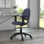 Boss B316-BE Blue Tweed Perfect Posture Deluxe Office Task Chair with Adjustable Arms Boss B316-BE Blue Tweed Perfect Posture Deluxe Office Task Chair with Adjustable Arms