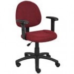 Boss B316-BE Blue Tweed Perfect Posture Deluxe Office Task Chair with Adjustable Arms Boss B316-BE Blue Tweed Perfect Posture Deluxe Office Task Chair with Adjustable Arms
