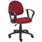 Boss B316-BE Blue Tweed Perfect Posture Deluxe Office Task Chair with Adjustable Arms Boss B316-BE Blue Tweed Perfect Posture Deluxe Office Task Chair with Adjustable Arms