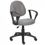 Boss B316-BE Blue Tweed Perfect Posture Deluxe Office Task Chair with Adjustable Arms Boss B316-BE Blue Tweed Perfect Posture Deluxe Office Task Chair with Adjustable Arms