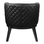 Boss Ava Contemporary Black CaressoftPlus Vinyl Accent Chair with Quilted Back Boss Ava Contemporary Black CaressoftPlus Vinyl Accent Chair with Quilted Back