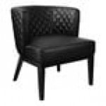 Boss Ava Contemporary Black CaressoftPlus Vinyl Accent Chair with Quilted Back Boss Ava Contemporary Black CaressoftPlus Vinyl Accent Chair with Quilted Back