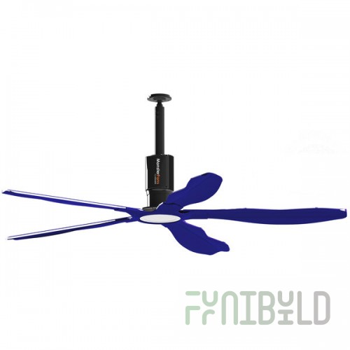 Schwank MonsterFans Style Series MF-ST07-BU 7' Blue Commercial Ceiling Fan with Key Pad Controls