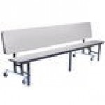 National Public Seating CBG84-PWTMPC 7' Mobile Convertible Bench Unit with T-Molding Edge