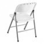 Lancaster Table & Seating White Contoured Injection Molded Folding Chair with Gray Frame and Sage Gray Legs Lancaster Table & Seating White Contoured Injection Molded Folding Chair with Gray Frame and Sage Gray Legs