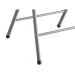 Lancaster Table & Seating White Contoured Injection Molded Folding Chair with Gray Frame and Sage Gray Legs Lancaster Table & Seating White Contoured Injection Molded Folding Chair with Gray Frame and Sage Gray Legs