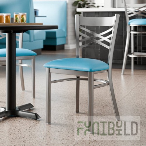 Lancaster Table & Seating Clear Coat Finish Cross Back Chair with 2 1/2
