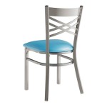 Lancaster Table & Seating Clear Coat Finish Cross Back Chair with 2 1/2 Lancaster Table & Seating Clear Coat Finish Cross Back Chair with 2 1/2