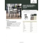 Lancaster Table & Seating Black Finish Cross Back Chair with 2 1/2